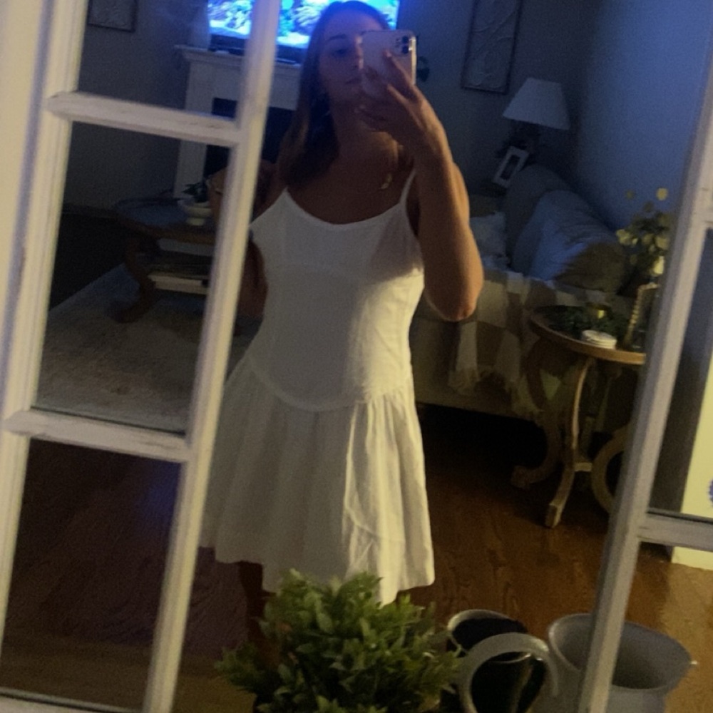 NWT🔥🕊️🪽 NI^ Drop Waist Dress! Low tie back!